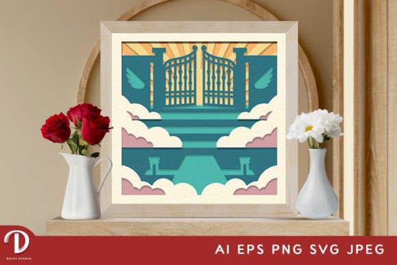 Angelic Heaven's Gate 3D Memorial SVG Guide