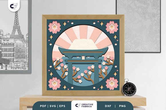 Bringing Japan Home: The Serenity of a Torii Gate 3D Layered Paper Cut