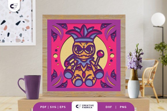 Bringing the Carnival to Life with a Voodoo Doll 3D Paper Cut SVG