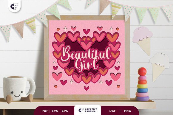 Creating a Lasting Memory with the Beautiful Girl Heart Shape 3D Paper Cut
