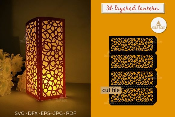 Evaluating the 3D Flower Lantern Template Papercut for Home Decor and Gifting