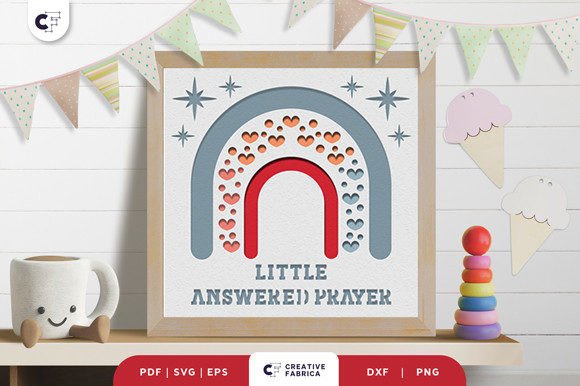 Evaluating the Little Answered Prayer Rainbow 3D SVG for Nursery Decor Projects