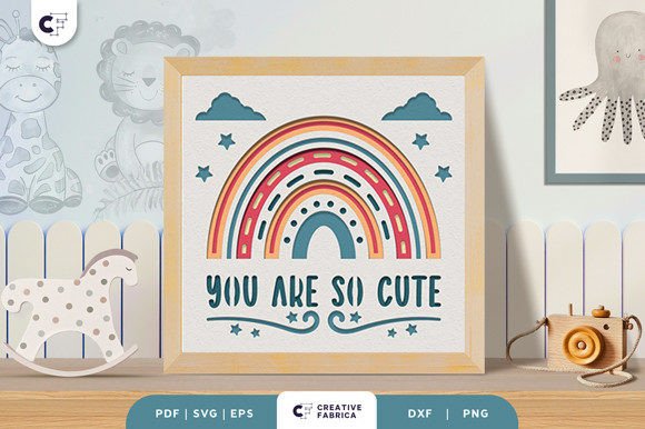 Evaluating the You Are so Cute Boho Rainbow 3D Papercut for Modern Nursery Design