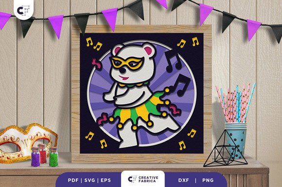 Integrating the Carnaval Polar Bear 3D Paper Cut SVG into Professional Creative Workflows