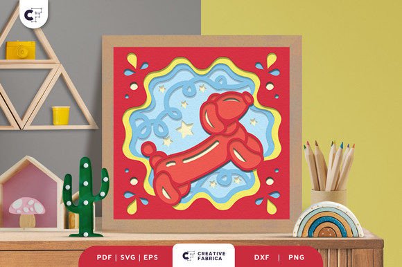 Strategic Design Deployment: Maximizing the Impact of the Balloon Puppy 3D Shadow Box SVG