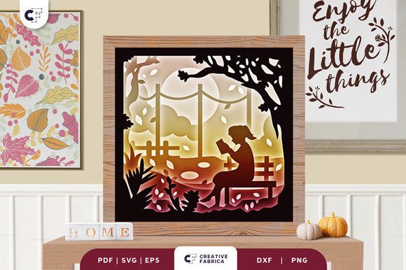 Strategic Implementation of the Reading in Autumn 3D Paper Cut SVG for Creative Branding and Personal Wellness