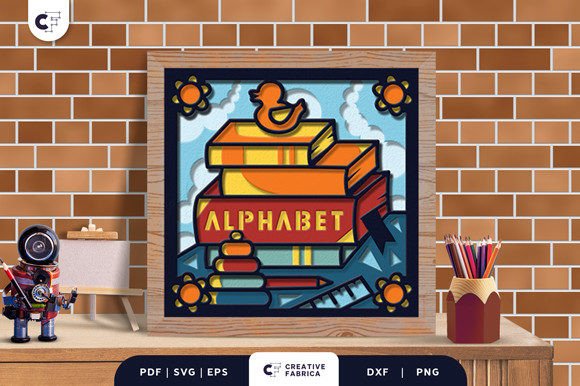 Strategic Visual Storytelling with the Stack of Alphabet Books 3D Shadow Box