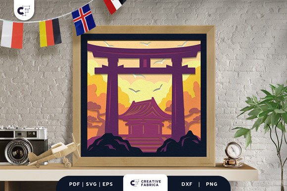 Torii Gate 3D Shadow Box: A Layered Journey
